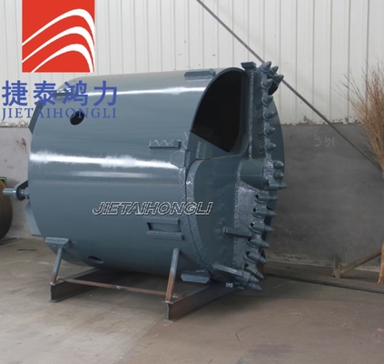 Xô khoan đá loại mở Od 1200mm Xây dựng màu xanh Q345b Chiều dài 1500mm