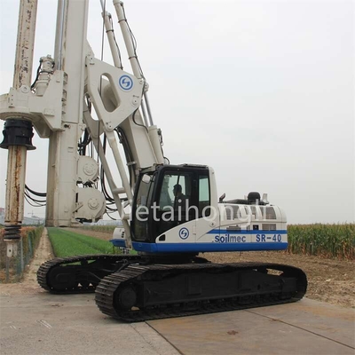 Thiết bị khoan lỗ móng đã sử dụng Giàn khoan quay Soilmec SR40 Đính kèm dụng cụ khoan