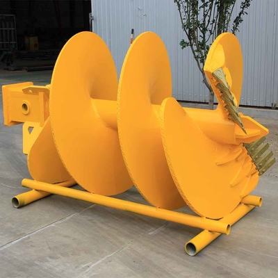 Máy khoan đá đóng cọc đất phẳng Máy khoan Auger hình nón Máy khoan phẳng 600-2500mm