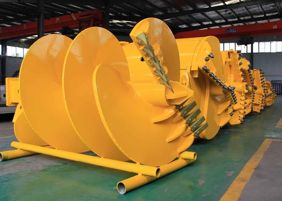 Trình điều khiển cọc mới Lớp đất Máy khoan đá với răng đất để đóng cọc