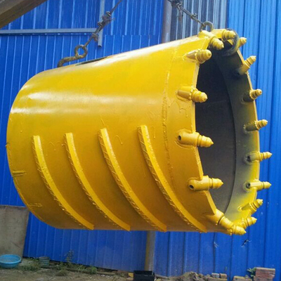 Nền cứng Q355d Thùng thùng đá lõi với răng đạn