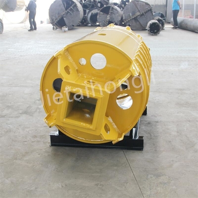 Thùng thùng có lõi đá OD800mm với răng đạn cho nền đất cứng